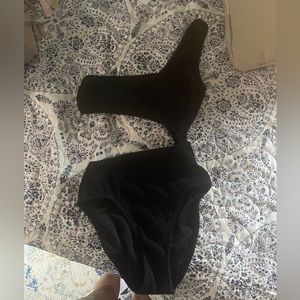J Crew cut out one piece Black swim